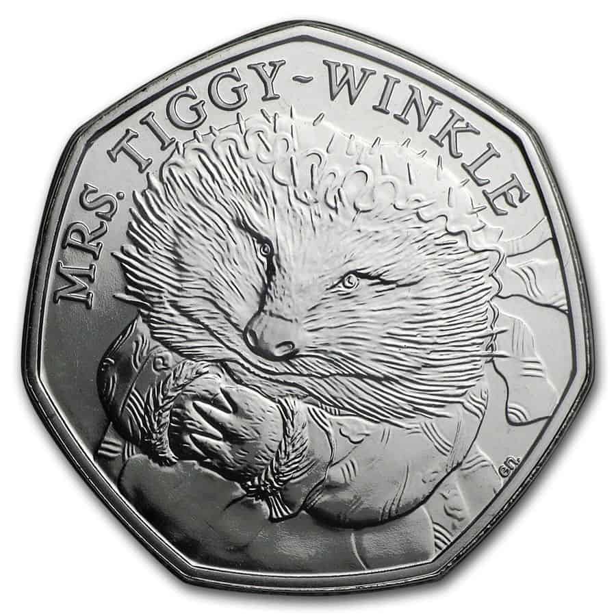 2016 Beatrix Potter Mrs Tiggy-Winkle 50p Fifty Pence Coin  Sale Free P&P 