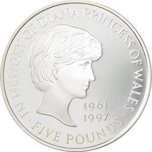 £5 coin 1999 diana