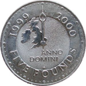 £5 coin 2000 anno domini