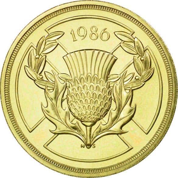 1986 commonwealth games £2 coin