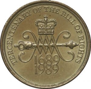 bill of rights £2 coin