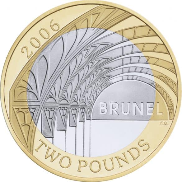 brunel £2 coin paddington station