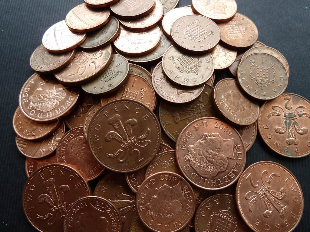 copper coins